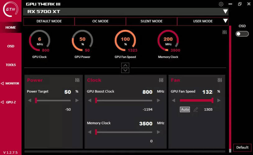 GPU Tweak III v2.0.7.3 显卡超频工具 精准调校释放显卡潜能